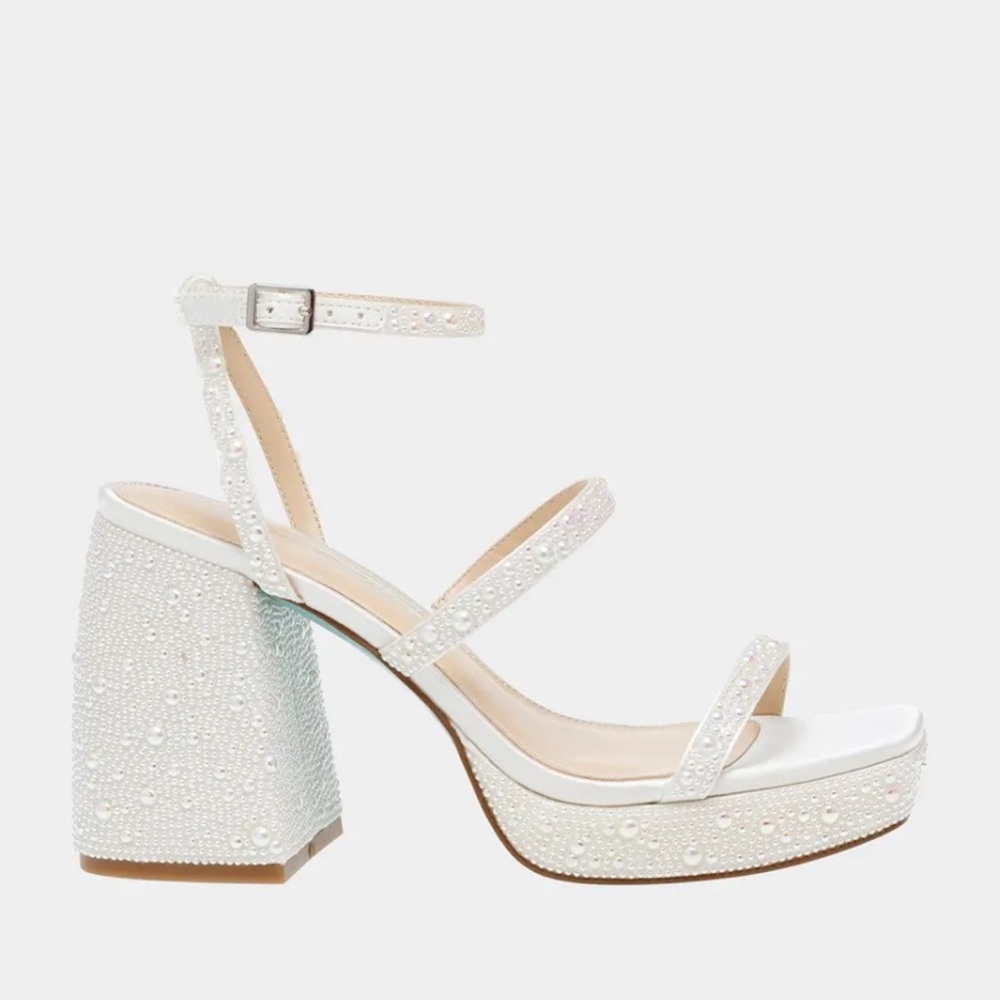 Betsy Johnson’s denni ivory heels